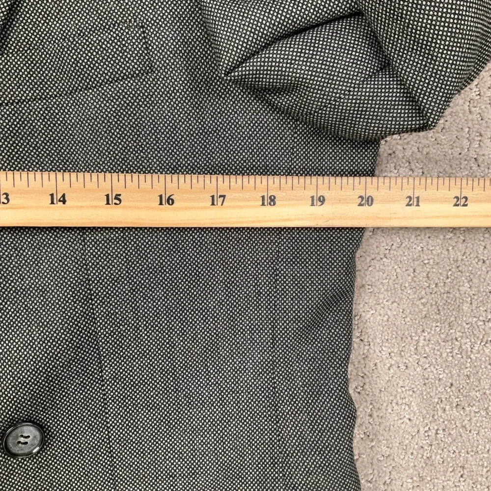 Kuppenheimer Blazer Men‎ 40 Gray White Birdseye Double Breasted Jacket Classic